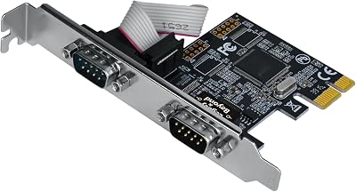 SIIG Legacy and Beyond Series 2 Port Dual Serial  RS-232 PCIe Card with 16C550 UART
