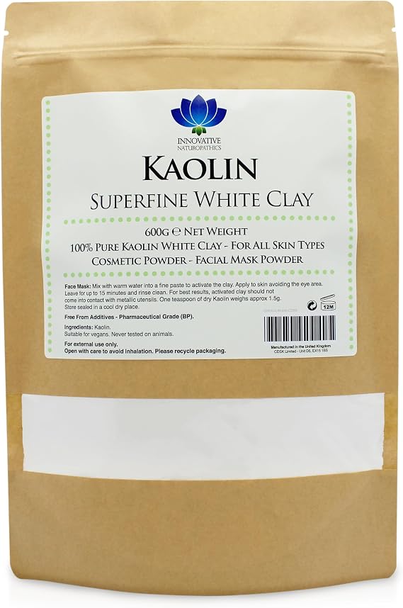 Kaolin - Pharmaceutical Grade - Superfine White Clay - 600g Packet