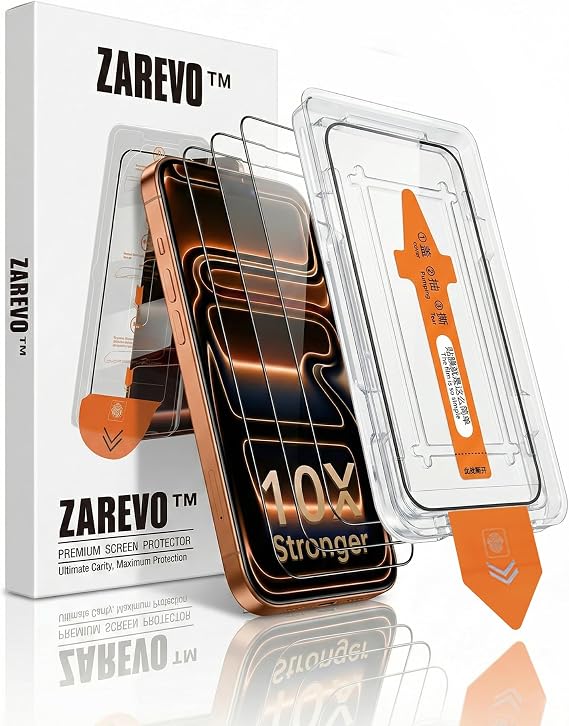 ZAREVO Screen Protector Compatible with iPhone 17 Pro Max