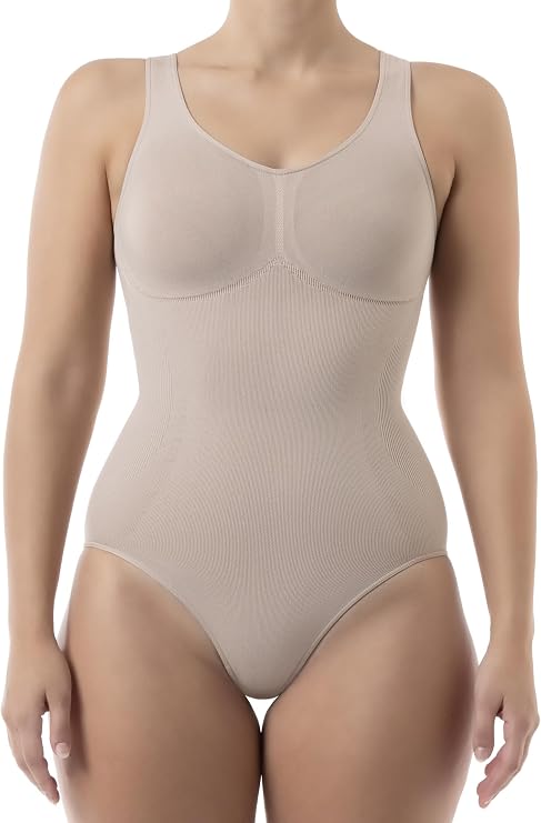 Farmacell Shapewear Bodysuit Tummy Control, Push-Up Effect, Shaping Underwear for Women, Made in Italy, 608