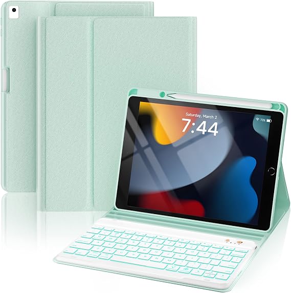 OYEEICE Keyboard Case for iPad 9th/8th/7th Gen 10.2 Inch