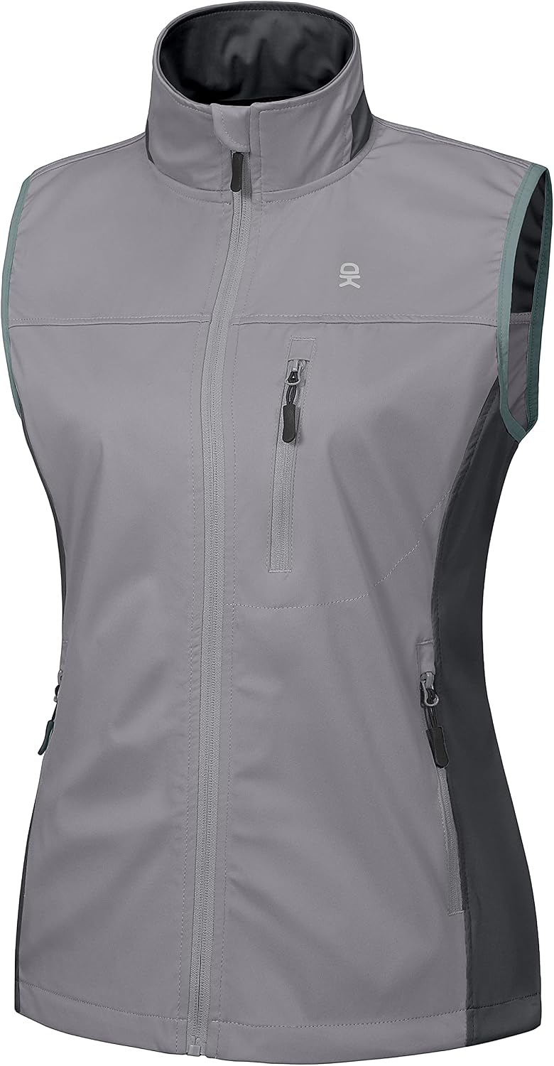 Little Donkey Andy Lightweight Cycling Vest Windproof Sleeveless Jacket for Women Water-Repellent Stretch Vest for Running