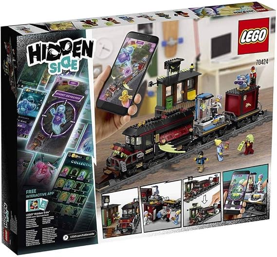 LEGO Hidden Side Ghost Train Express 70424 Building Kit, Train Toy for 8+ Year Old Boys and Girls, Interactive Augmented