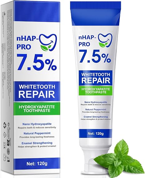 Hydroxyapatite Toothpaste Hydroxyapatite Toothpaste for Enamel Protection 7.5% Toothpaste Hydroxyapatite Without Fluoride Hydroxyapatite Toothpaste for Enamel Protection (1)