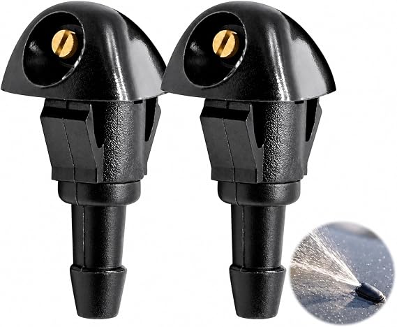 2 PCS Windscreen Washer Jets, Front Windscreen Washer Spray Nozzle Jet 76810-SEA-A01 for Honda Civic Fit Jazz CR-V Accord Prelude Shuttle
