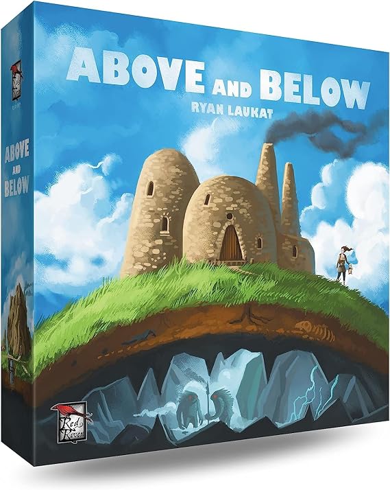Red Raven Games Above and Below, Strategy Board Game, Ages 10+