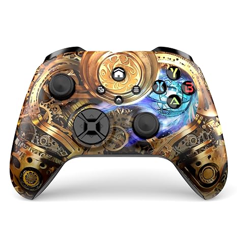 Xexvyrin Wireless Controller for X-box One, X-box Series X/S, PC, Switch, iOS, Android, LED Gaming Controller with TURBO, Macro Function, 6-Axis Gyro, 3.5mm Audio Jack, WiFi Connectivity