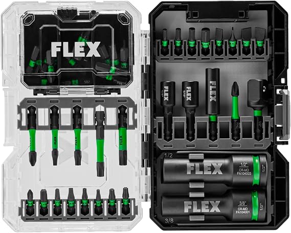 FLEX STACK PACK IMPACKS 45-Piece Impact Driver Bit Set - FAM10103-45
