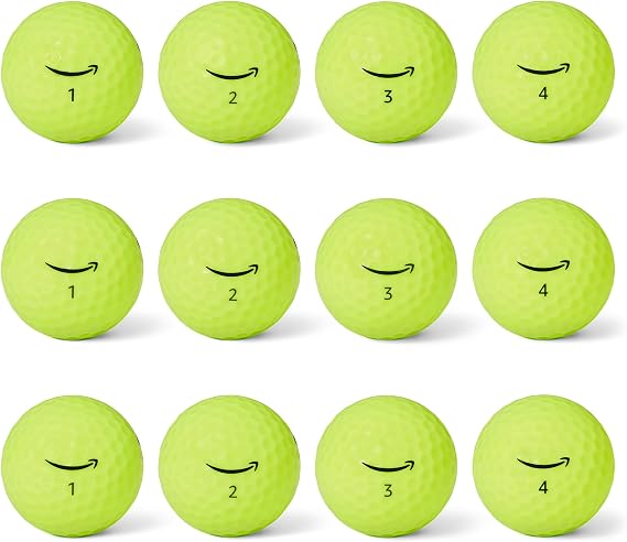 Amazon Basics Core Soft Golf Balls, Low Compression, Side Stamp Alignment