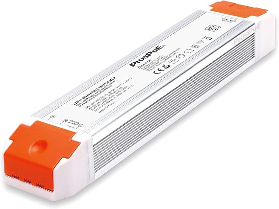 12V Dimmable LED Driver,120V AC to DC12V 120W Triac ELV/MLV Led Transformer Compatible with Lutron&Leviton Switches, Dimmable Power Supply 120W 12V for LED Strips, Smooth Flicker Free Dimming.