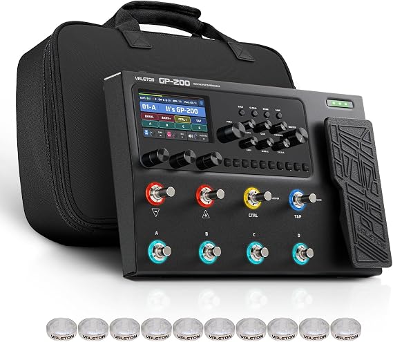 VALETON GP-200 Multi-Effects Guitar Pedal Processor Bass Amp Modeling IR