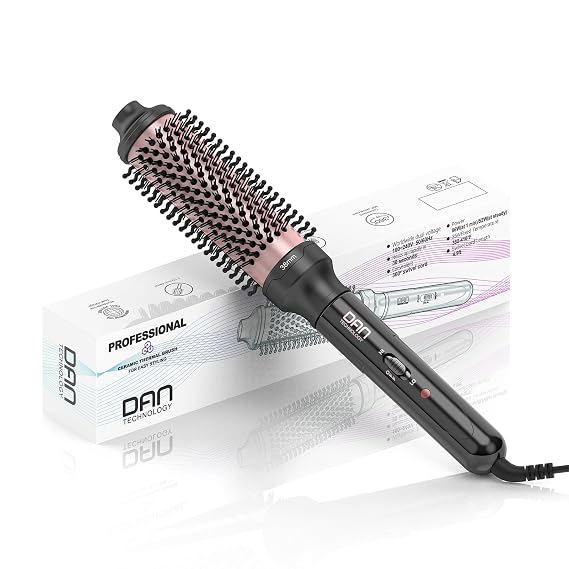 DAN Thermal Brush,Heated Round brush, 1.5 Inch Ceramic Curling Brush