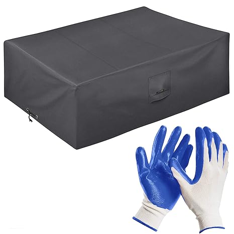 Outdoor Furniture Covers - 200 * 160 * 80cm - Waterproof Cover for Patio Rattan Table & Chairs +Plus: Garden Gloves