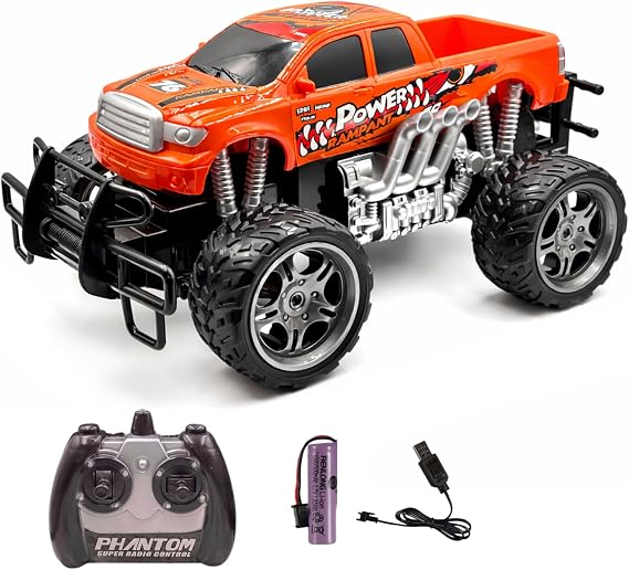 Uzaktan Kumandalı Canavar Ranger Araba Şarjlı Full Fonksiyon 4x2 Off Road Kamyon Oyuncak Arazi Aracı (TURUNCU)