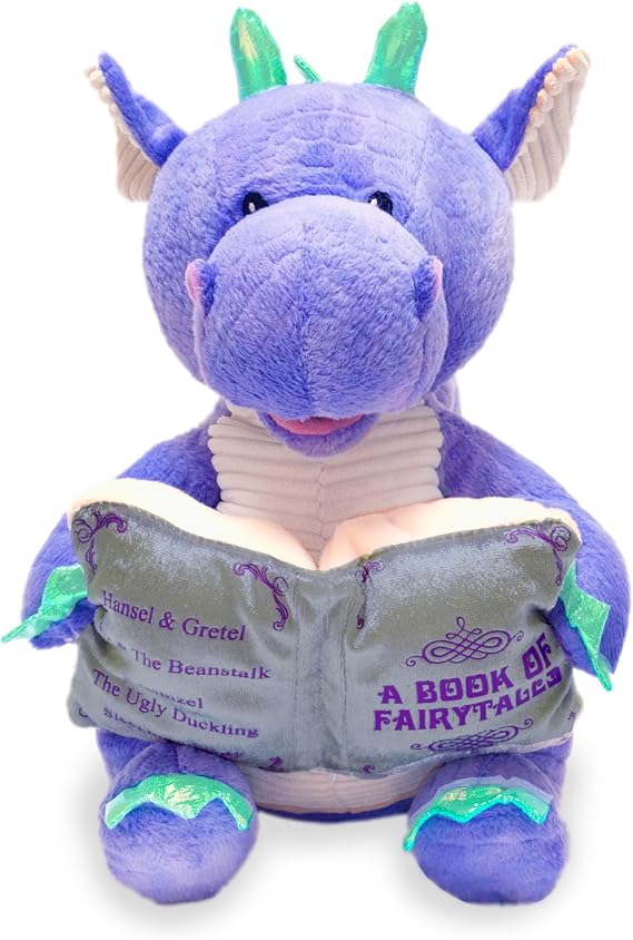 Cuddle Barn Dalton Animated Plush Dragon Talks & Tells 5 Fairy Tales, 11"