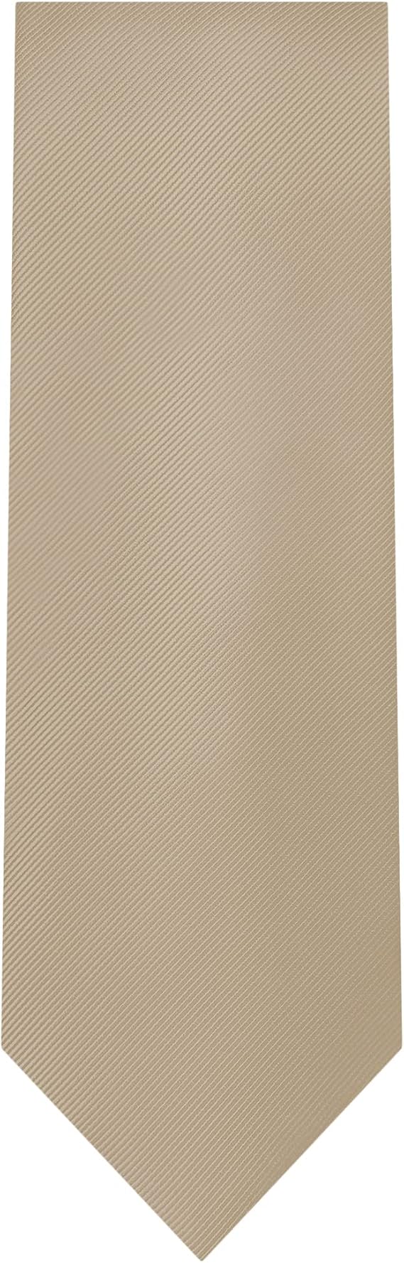 Jacob Alexander Men's Silk Blend Solid Color Regular Length Classic Neck Tie