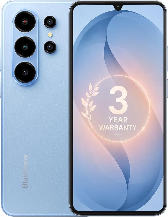 Blackview WAVE 10C Android 16 SIM-Free & Unlocked Mobile Phone, Blue