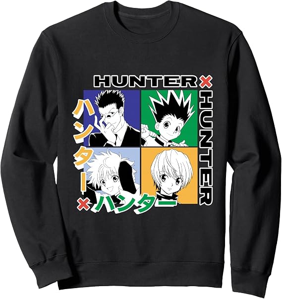 Hunter X Hunter Grid Graphic Sweatshirt