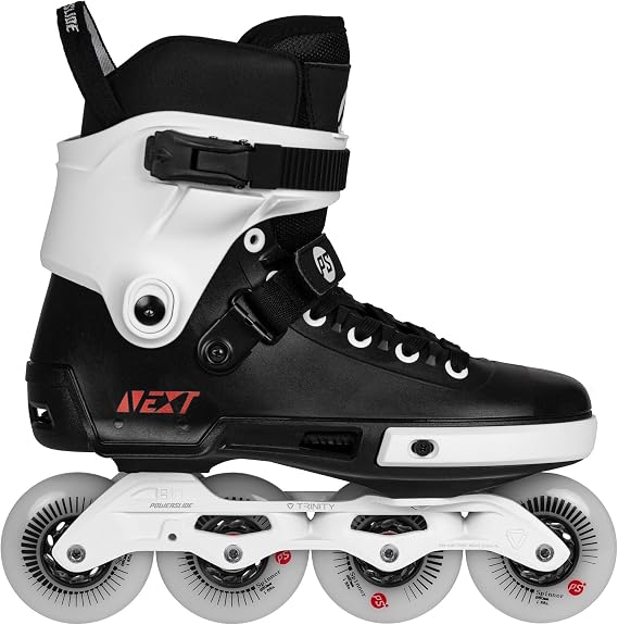 Powerslide Next Core Black 80 Inline Skate for Urban and Fitness for Men and Women in Black/White