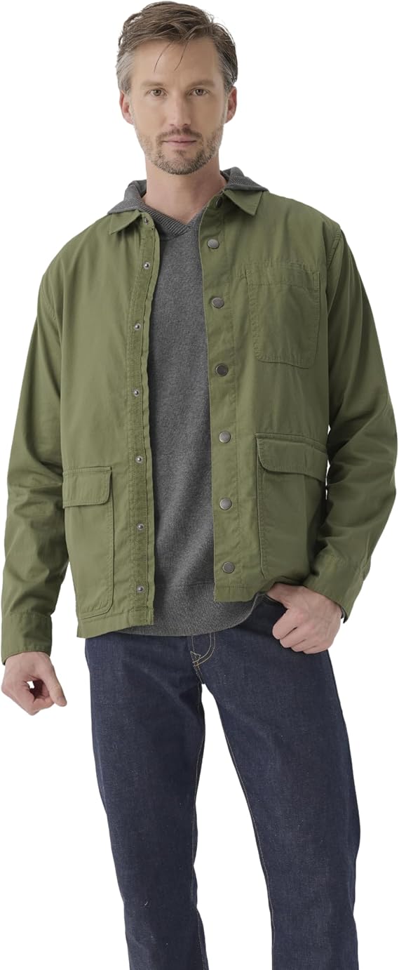 Pact Organic Cotton Men's Flannel Lined Jacket