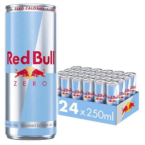 Red Bull Energy Drink Zero 250 ml (Pack of 24) 6.40 kg