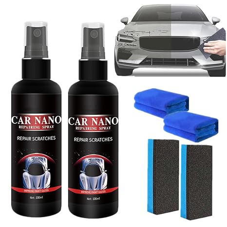 Nano Car Spray - Scratch Repair & Auto Nano Ceramic Coating (100ML, 2PCS)