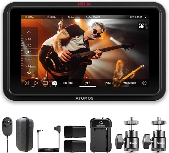 Atomos Ninja RAW Monitor Recorder with Camera Control & HDMI Mirrorless Kit