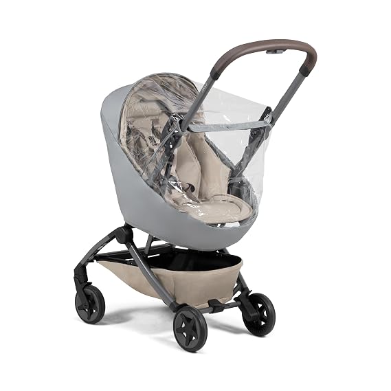 Joolz AER2 Nest to Seat Rain Cover, Waterproof and Windproof, Clear, with Ventilation Window and Storage Pocket