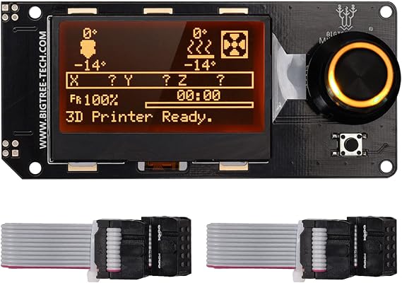 BIGTREETECH Mini12864 V2.0 LCD Graphic Smart Display Control Board with Adapter and Cable for Ender-3 VORON 2.4 Prusa-i3 3D Printer RAMPS 1.4 RepRap 3D Printer Mendel Prusa Arduino
