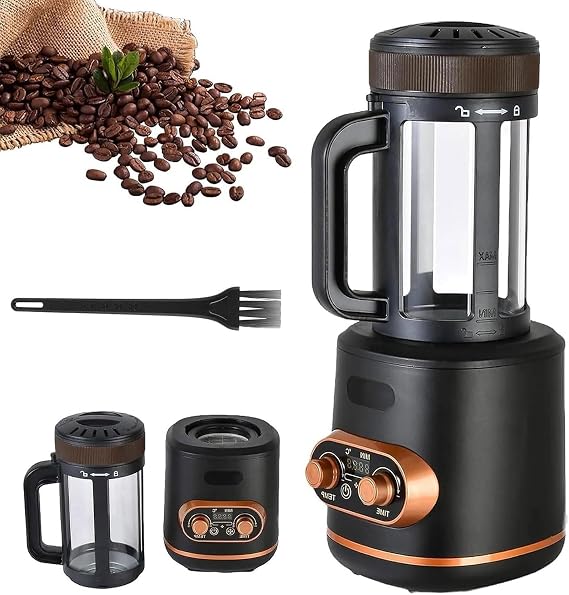 Coffee Roaster Machine, 2400W Hot Air Coffee Bean Roaster | with 300g Capacity, Timer, Temperature Control and Cooling Function
