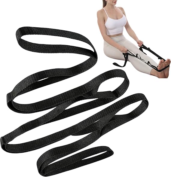 Stretch Straps with Loops Exercise Training Bands for Flexibility