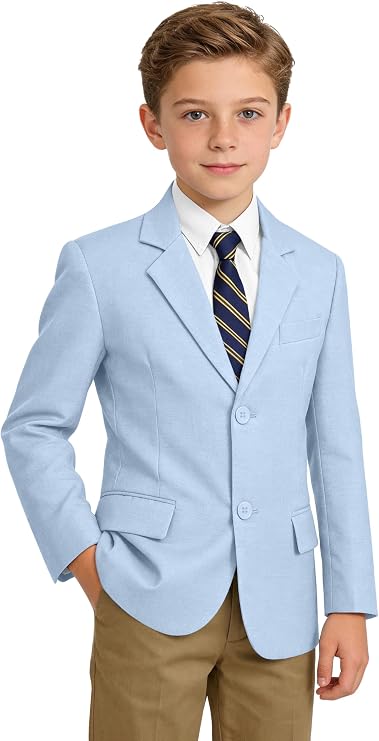 Boys Blazers Formal Dress Suit Jacket Sport Coats for Kids School Blazers