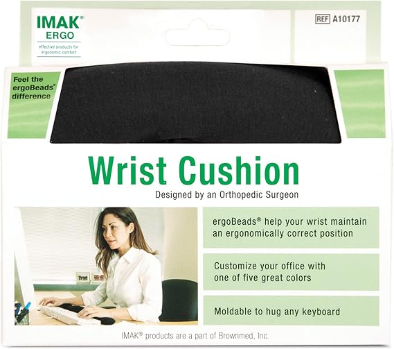 Brownmed IMAK Ergo Wrist Cushion for Computer Keyboard, Wrist Rest