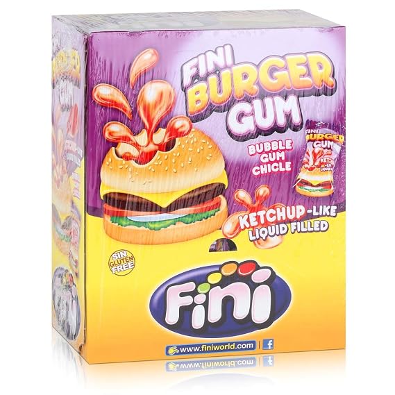 Fini Burger Bubble Gum (Pack of 200)