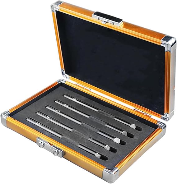 Mohs Hardness Test Kit, Mohs Hardness Picks, 5 Pack Mohs Hardness Tester, 5-9 Scratch Tester for Identification Kit Gem Jade Jewelry