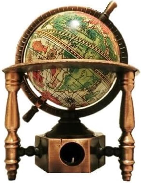 Akizuki Boeki Antique Sharpener Globe, Diameter 0.2 x H 3.1 inches 6 x 8 mm 9622