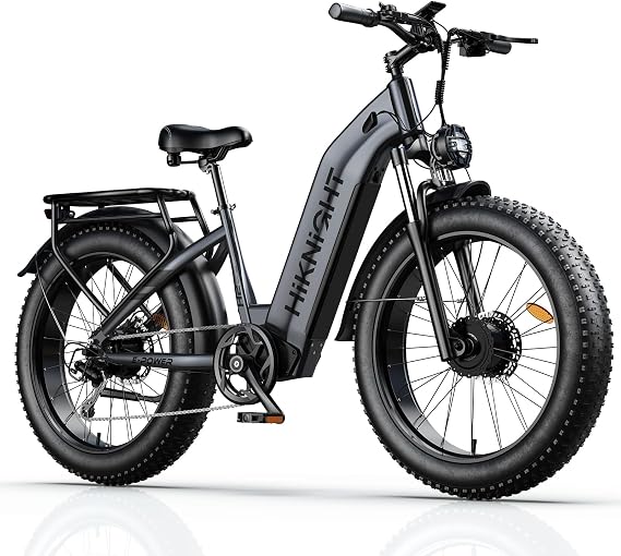 Dual Motor Electric Bike for Adults 4000W Peak 52V 20AH Battery E-Bike