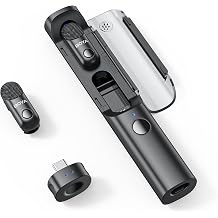 BOYA Wireless Microphones for iPhone, 2TX+USB-C RX, 328FT, AI-Powered Noise Cancelling with Charging Case, Perfect for Interviews Podcasts Vlogging