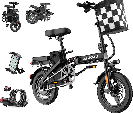 14" Foldable Ebike, 48V 750W Peak Motor Ebike, for Adults and Teens