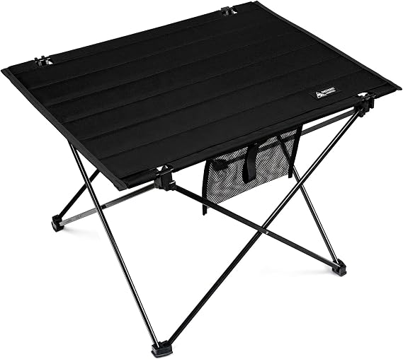 ONETIGRIS Foldable Camping Table, Lightweight Portable Table Sturdy & Quick Setup, Holds Up to 66 lbs, Perfect for Camping, Hiking, Backpacking, Picnic, Beach, Travel