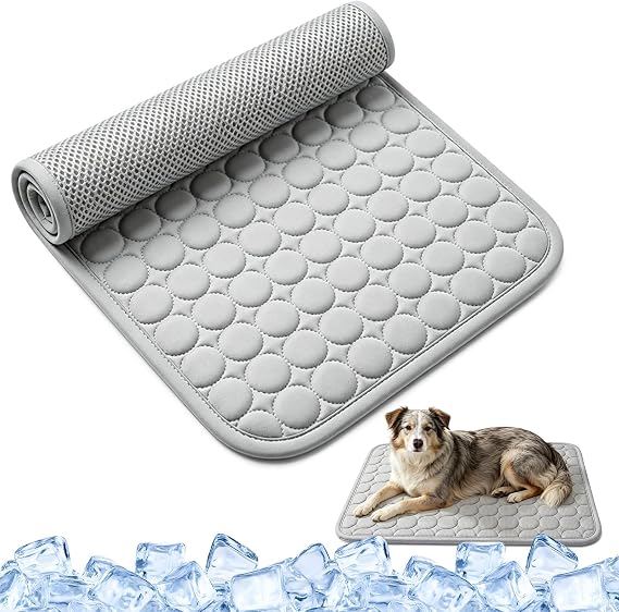Ice-Silk Continuous Cooling Dog Cooling Mat, Dog Cooling Mat, 60X50CM