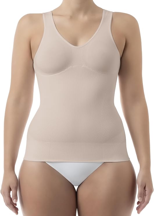 Farmacell Shapewear Tank Top for Women, Push-Up and Tummy Control Underwear, Made in Italy, 607