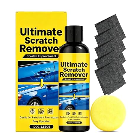 Car Scratch Remover, with Nano Polix Scratch Remover, Scratch Remover Kit with Nano Scratch Sparkle Cloth for Vehicle Appearance Maintenance, Car Paint Touch Up and Daily Detailing Care