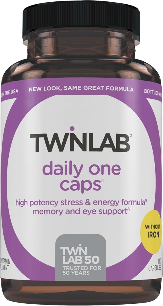 Twinlab Daily One Caps Without Iron, Nutritional Supplement, 180 Capsules