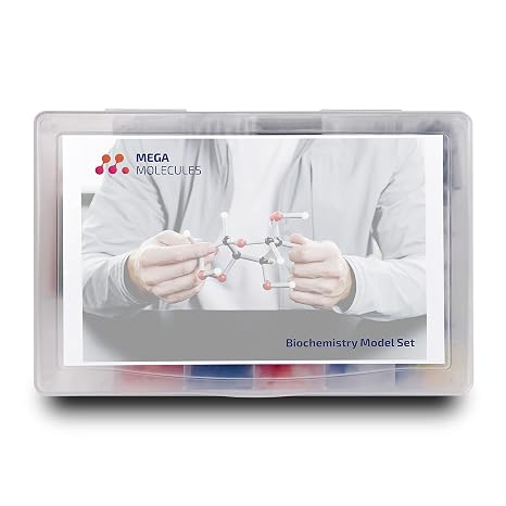 Biochemistry Molecular Model Set by Mega Molecules: Organic Chemistry Kit for Amino Acids, Nucleotides, Proteins, Lipids, and 3D Molecular Visualization