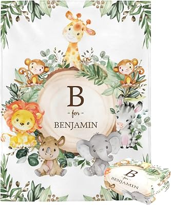 Custom Baby Name Blanket Personalized Baby Blankets for Girls Baby Boy Gifts Baby Products Super Soft Blankets with Name for Newborns Nursery Decor Neutral