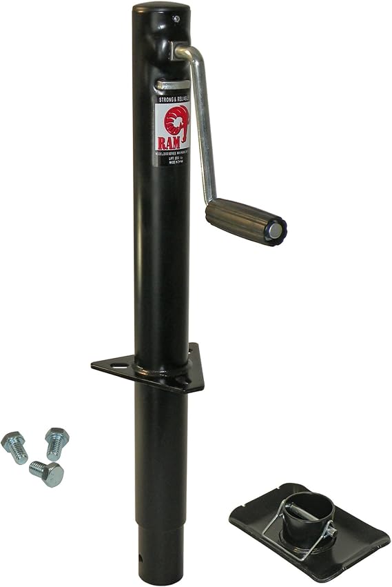 RAM A-Frame Trailer Jack with Foot and Mounting Hardware