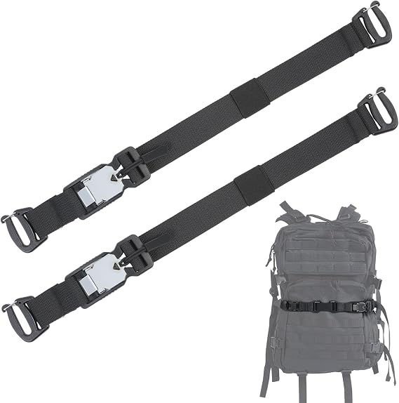 Tactical Molle System Backpack Straps - Adjustable 20.8" Pack Attachment Strap Accessories