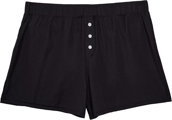 Thinx Ultra-Soft Period Underwear, Overnight Sleep-Shorts Leakproof, Holds Up to 12 Regular Tampons*, Period Underwear for Women, Reusable & Controls Odor, Black, XS