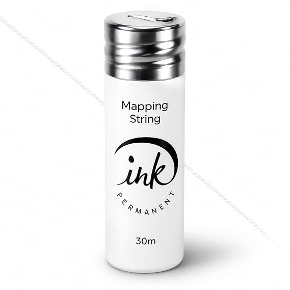 Ink Permanent Brow Mapping String, Eyebrow Thread for Microblading (White)